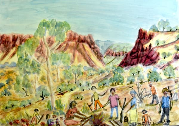 Betty Namatjira Wheeler Naparula, Alyape (Palm Valley), NT, 2022