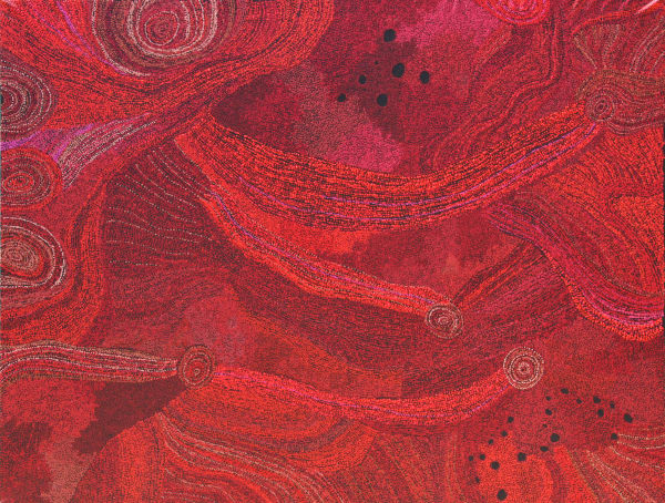 Yatjiki Vicki Cullinan Ngayuku Ngura (My Country), 2021 acrylic on linen 152 x 198 cm