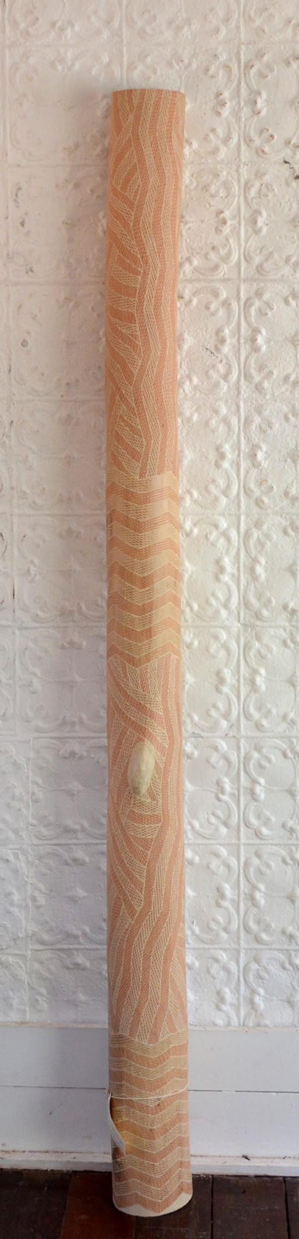 Manini Gumana Garrapara natural earth pigment on wood 105 x 17 cm