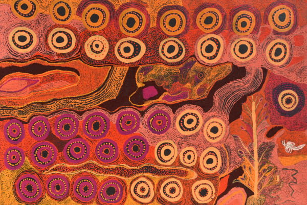 Ginger Wikilyiri Kunamata, 2019 acrylic on linen 151 x 101 cm