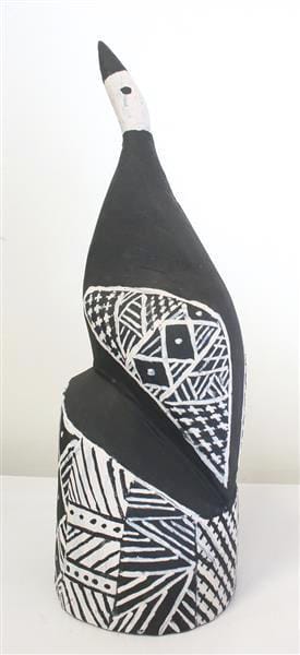 Pius Tipungwuti Tokwampini, the bird. ironwood with natural ochres 35 cm