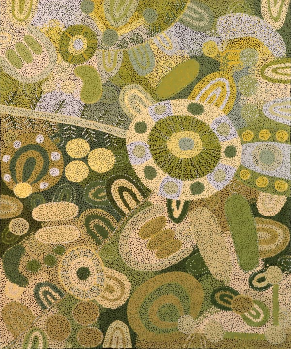 Josina Nyarpingku Pumani Ngura Walytja, Antara, 2020 acrylic on linen 152 x 122 cm