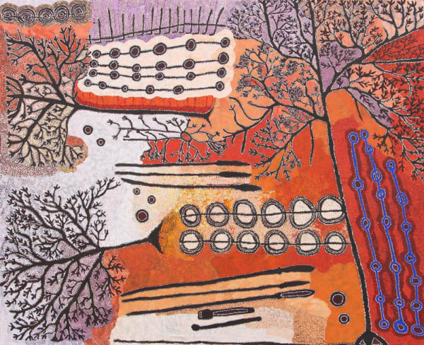 Peter Mungkuri Ngura ( country) acrylic on linen 198 x 244 cm