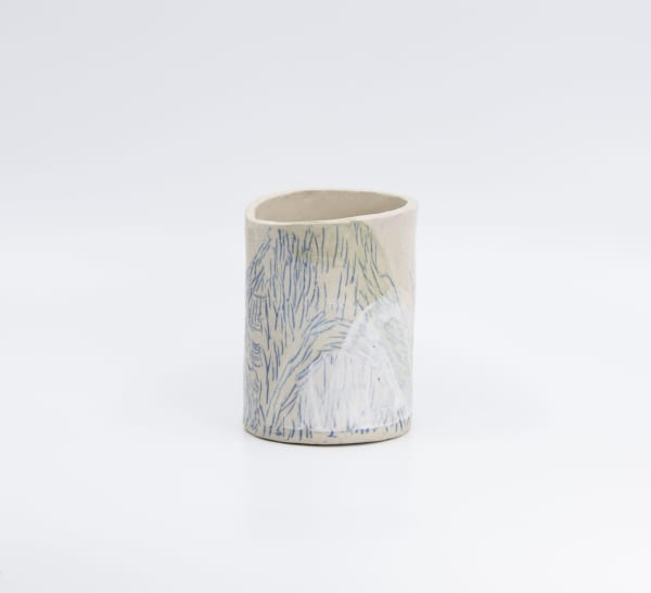 Anna John Cup (windy dot com series), 2020 glazed stoneware 11 x 8.5 x 7.5 cm