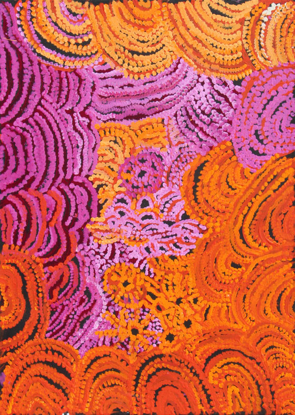 Emily Cullinan Ananyi Ngura (Traveling Country), 2021 acrylic on canvas 67 x 91 cm