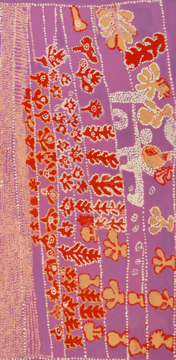 Whiskey Tjukangku Arrernte Country acrylic on linen 101 x 51 cm