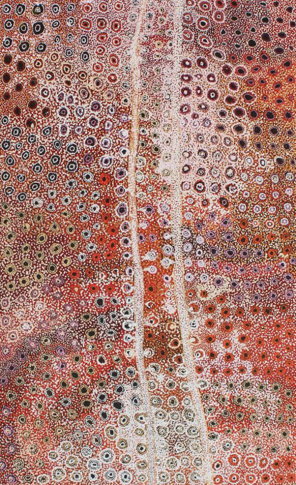 Collaborative Work (TJALA 2) Seven Sisters acrylic on linen 122 x 198 cm