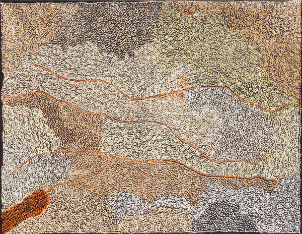 Rene Sundown Amarouna, 2021 acrylic on linen 122 x 152 cm