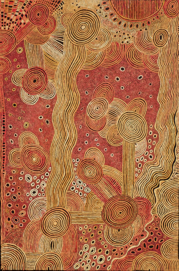 Alison Anderson Desert abstraction, or How I picture my country in dreams when far away, 2021 acrylic on linen 60 x 90 cm