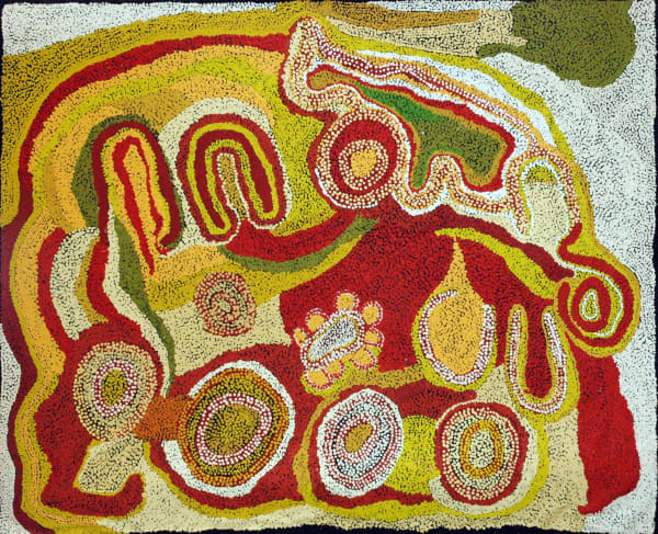 Wawiriya Burton Ngayuku ngura - My Country acrylic on linen 152.5 x 122 cm