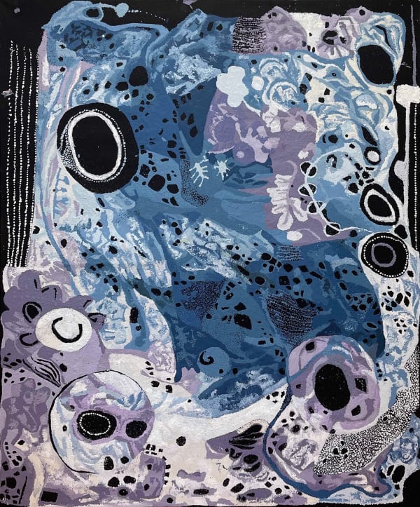 Pauline Minmila Wangin, Kapi Tjukula (Waterhole), 2024