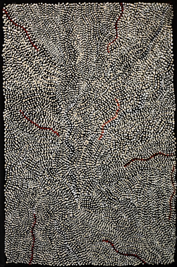 Margaret Napangardi Lewis, Mina Mina Jukurrpa (Mina Mina Dreaming), 2025