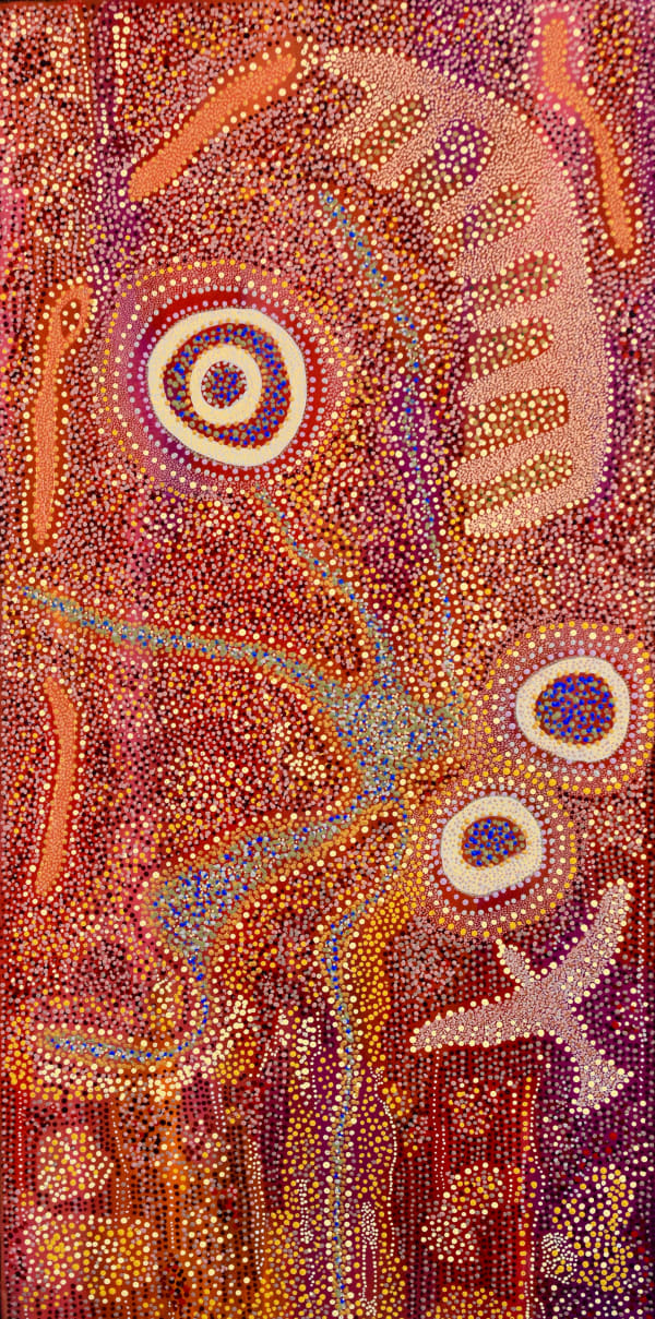Miriam Baadjo Nyila, 2022 acrylic on linen 61 x 121.9 cm