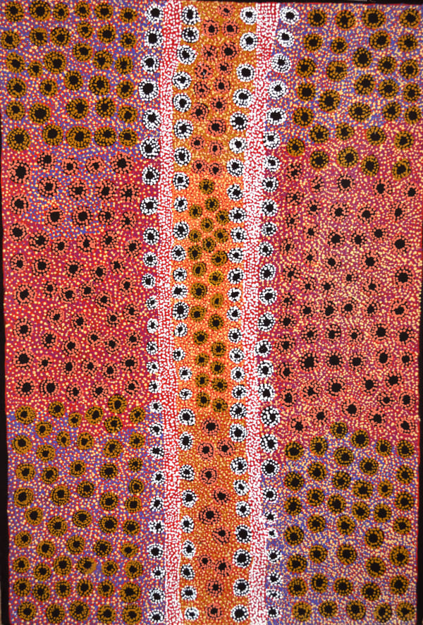 Tjimpayi Presley Seven Sisters 2014 acrylic on linen 152.5 x 101.5 cm