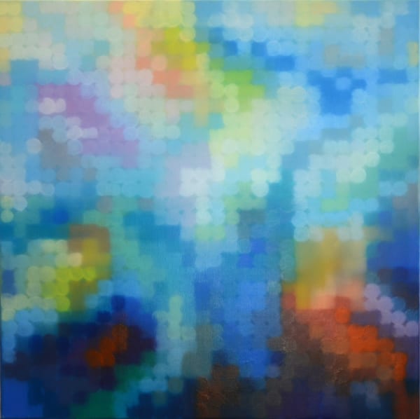 Matthew Johnson Element VI Oil paint on Linen 90 x 90 cm