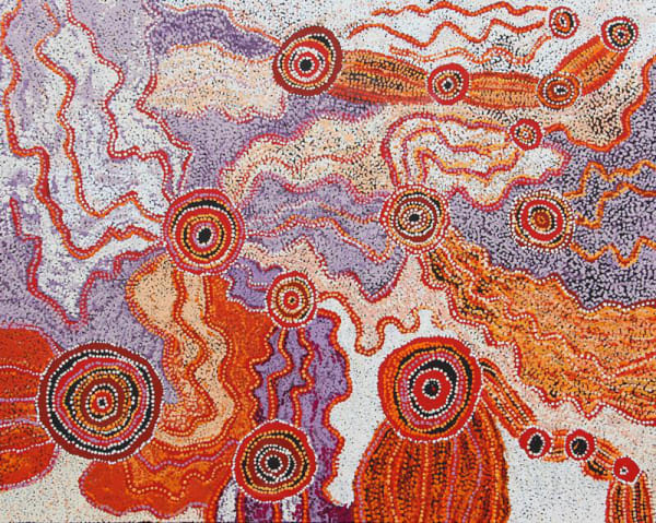 Julie Yatjitja Iwantja Tjukitji acrylic on linen 122 x 152 cm