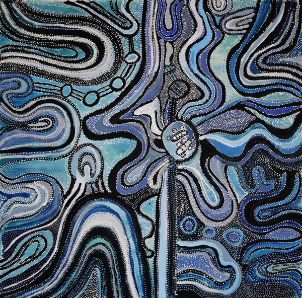 Puna Yanima Antara, 2019 Acrylic on linen 198 x 198 cm