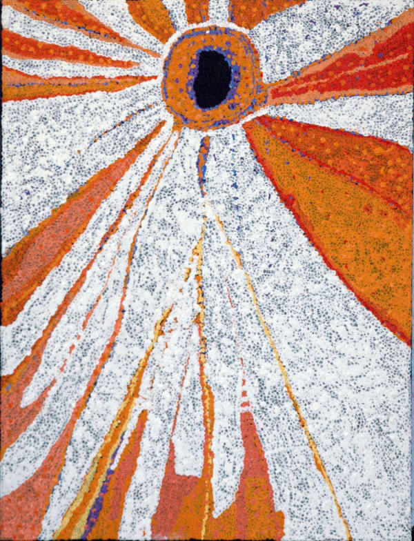 Daniel Walbidi Winpa acrylic on linen 59 x 45 cm