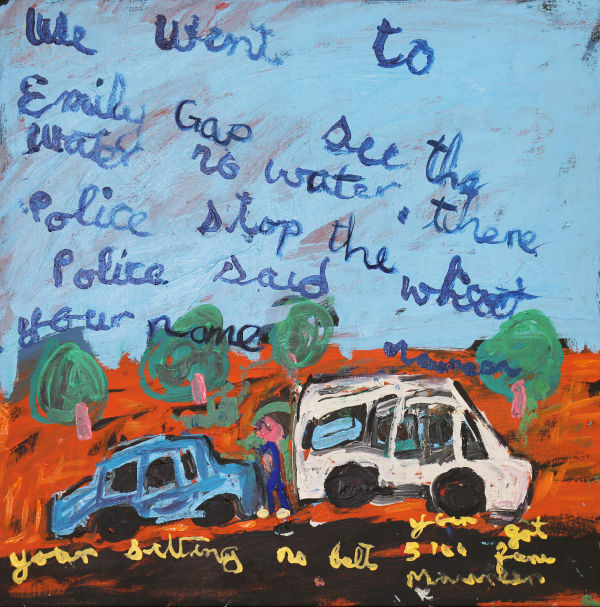 Sally M Mulda Emily Gap, 2024 acrylic on linen 56 x 56 cm