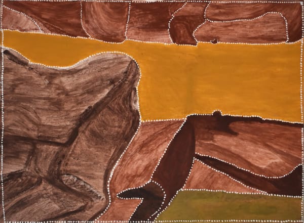 Churchill Cann Yiliyarri, 2013 Natural ochre & pigment on canvas 120 x 90 cm