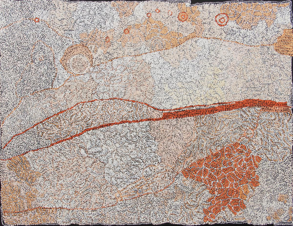 Rene Sundown Amarouna, 2021 acrylic on linen 152 x 198 cm