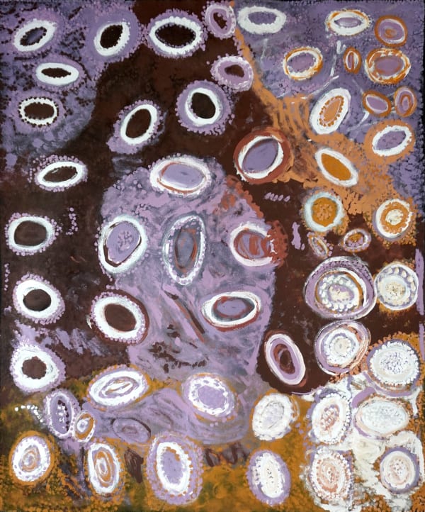 Dianne Ungukalpi Golding, Walu Rockhole Dreaming, Emu Heart, the Boy Who Turned, 2024