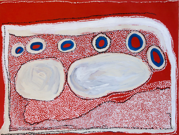 Carlene West Tjitjiti 2014 acrylic on linen 110 x 83 cm