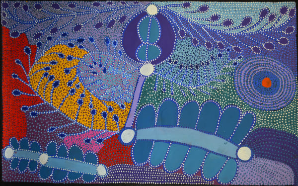 Kunmanara (Ruby) Williamson ngayuku ngura - My Country acrylic on linen 122 x 198 cm