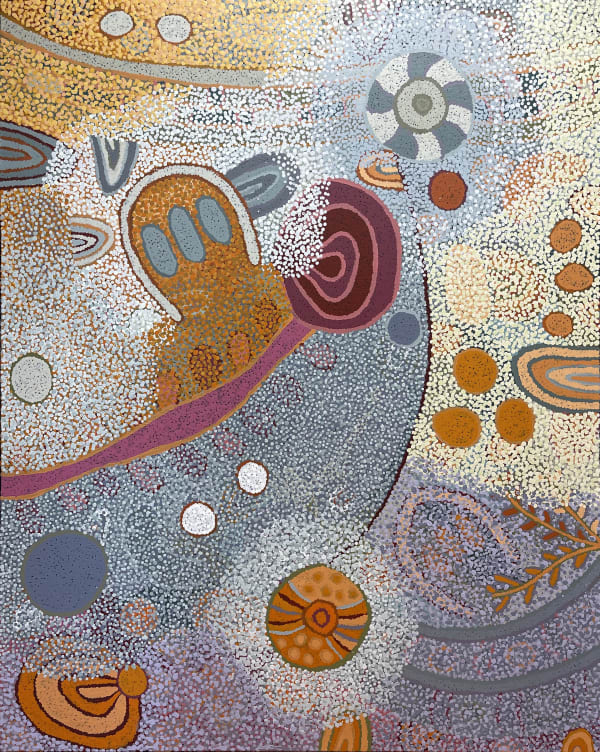 Josina Nyarpingku Pumani Ngura Walytja, Antara, 2022 acrylic on linen 152 x 122 cm