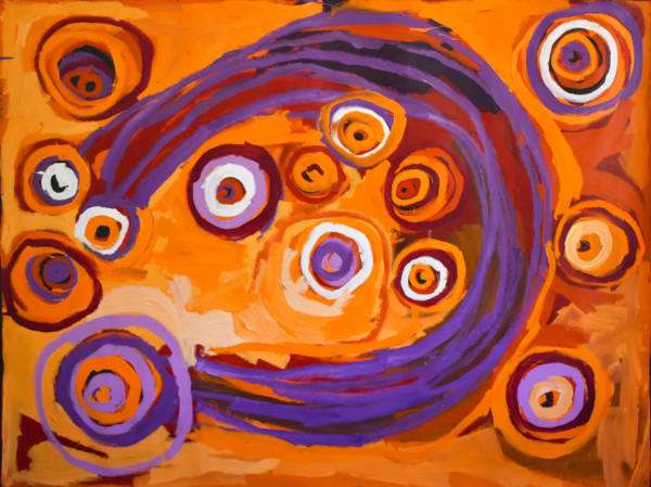 Barbara Mbitjana Moore Ngayuku ngura - my Country, 2020 Acrylic on Linen 197 x 152 cm