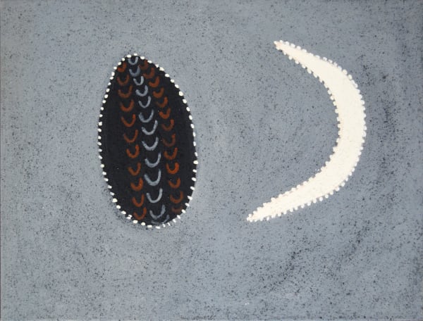 Mabel Juli Garnkiny Ngarrangkarni natural ochre and pigments on canvas 60 x 45 cm