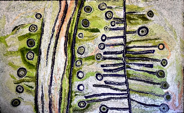 Wawiriya Burton Ngayuku ngura - My Country, 2018 Acrylic on linen 122 x 198 cm