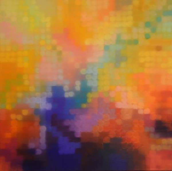 Matthew Johnson Element III Oil paint on Linen 90 x 90 cm