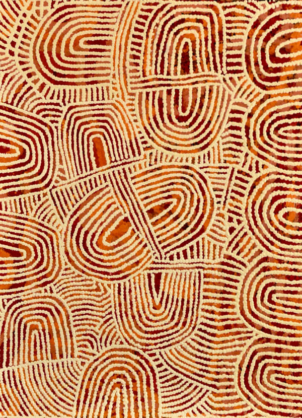 Marie Mudgedell Purkitji, 2022 acrylic on canvas 45.7 x 61 cm