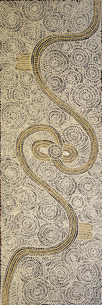 Mary Dixon Nungarrayi Women's Ceremony acrylic on linen 41 x 122 cm