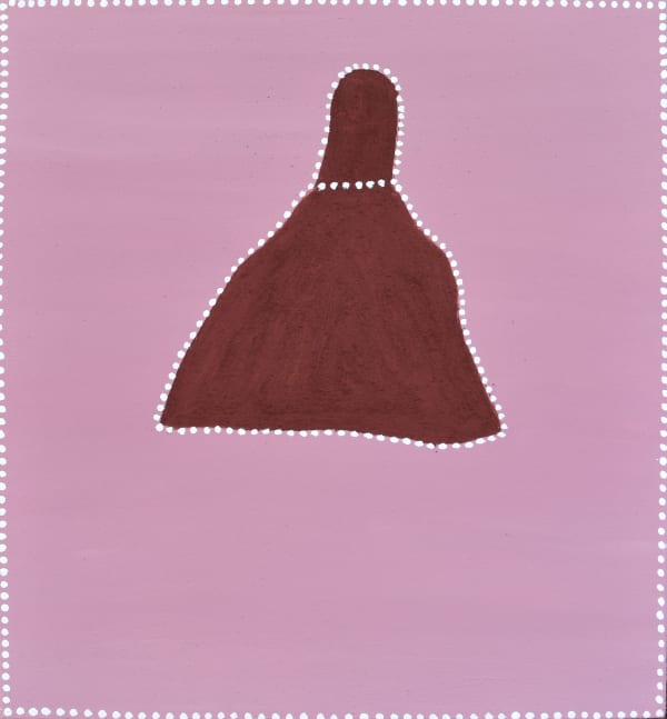 Kathy Ramsay Bow River, Jacks Yard, 2023 Acrylic & Pigment on canvas 80 x 80 cm