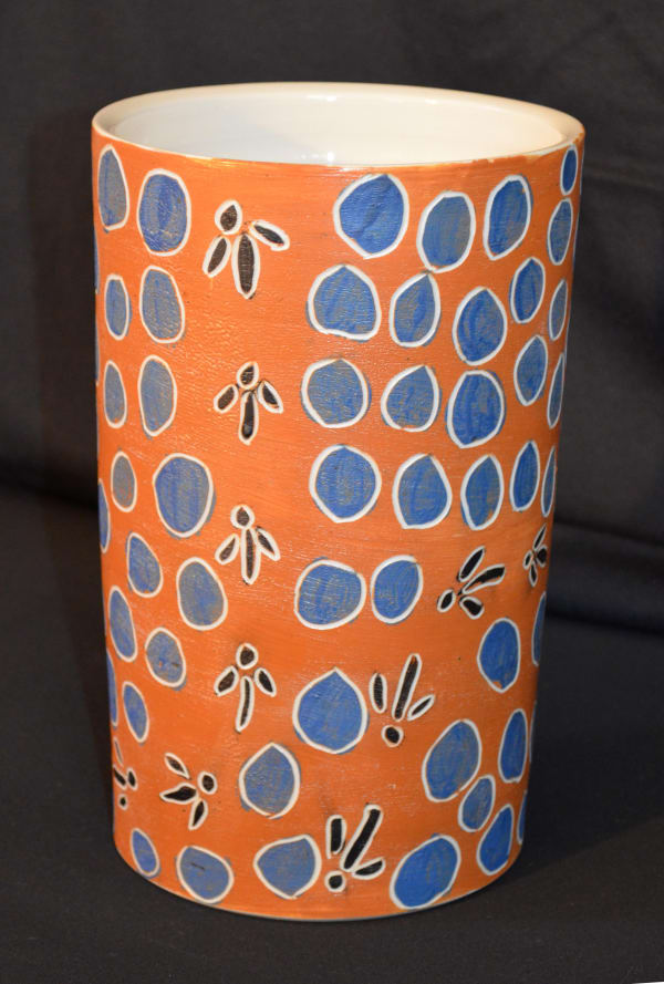 Tjutjuna Andy Kalaya Tjukurpa Stoneware 25 x 15.5 x 15.5 cm