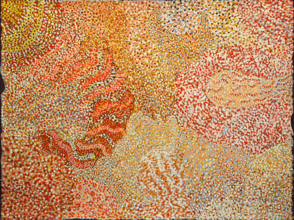 Nellie Coulthard Rukuringanyi Ngura acrylic on canvas 91 x 121 cm