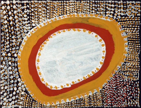 Conrad Tipungwuti Kulama natural ochres on linen 90 x 70 cm