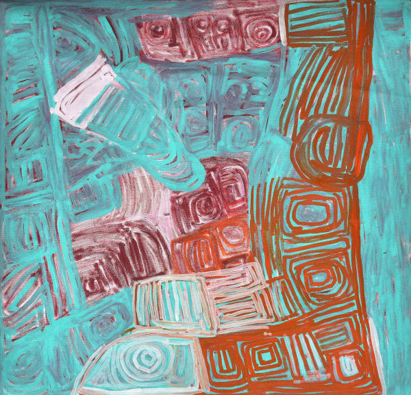 Sonia Kurarra Martuwarra, 2022 acrylic on canvas 60 x 60 cm