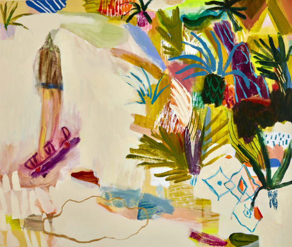 Becky Blair Skater acrylic on canvas 95 x 80 cm