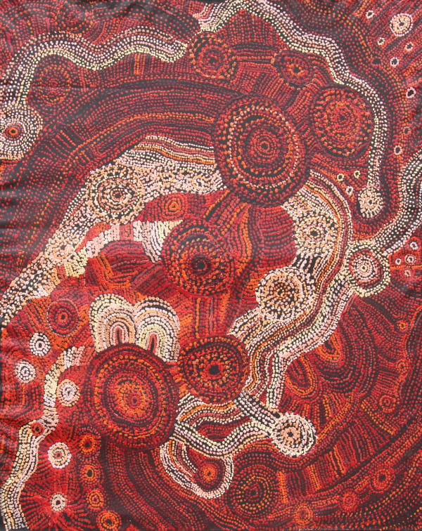Priscilla Singer, Manta Tjitin-tjitinpa (Glowing Red Sand), 2024