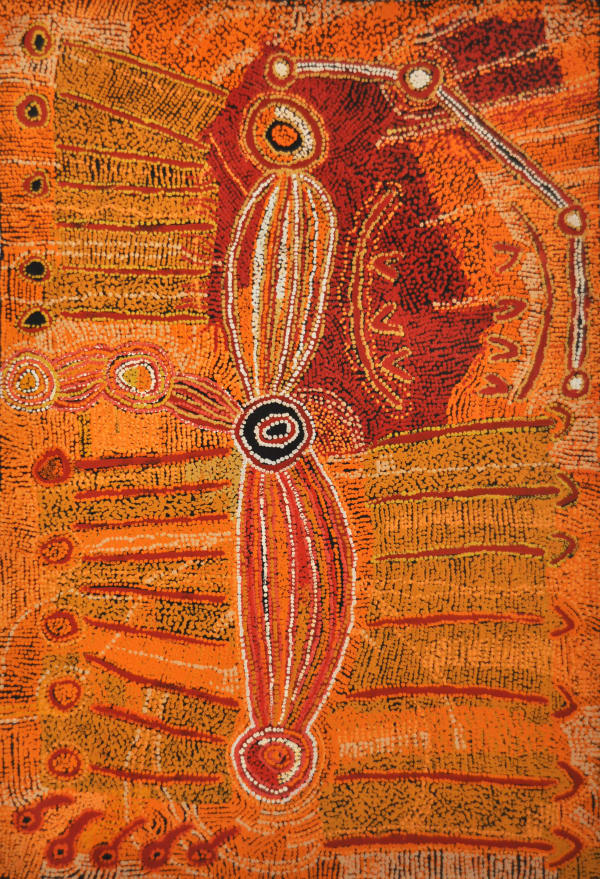 Sallyanne Roberts Kuru Ala acrylic on linen 150 x 102 cm