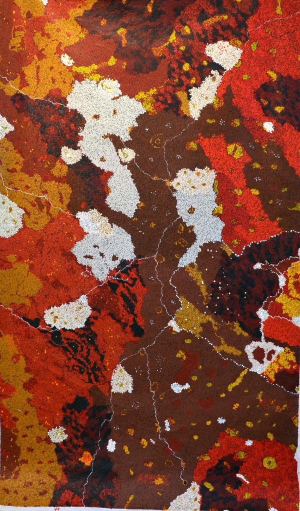 Lance Peck Kata Kata acrylic on linen 120 x 200 cm