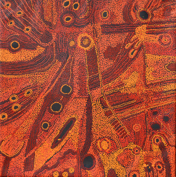 Kani Patricia Tunkin Minyma Tjukurpa acrylic on linen 101 x 101 cm