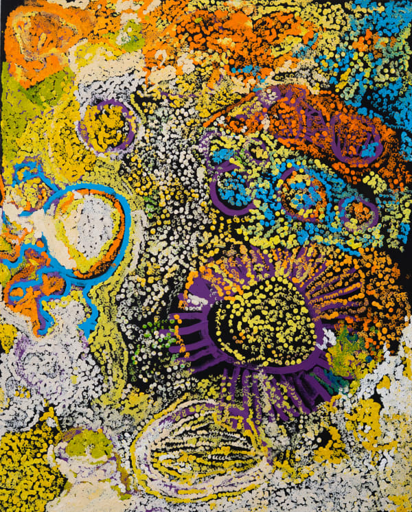 Simon Hogan Lingka, 2025 acrylic on linen 137 x 110 cm