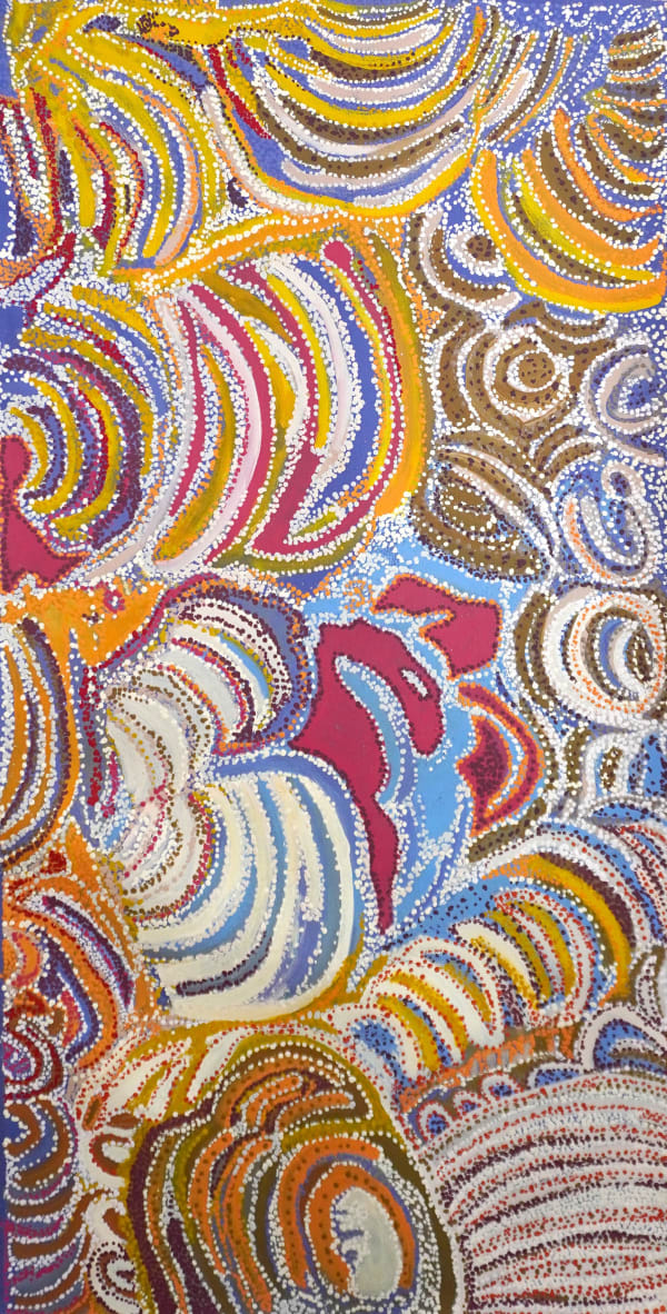 Dianne Ungukalpi Golding, Walu Rockhole Dreaming, Emu Heart, the Boy Who Turned, 2024