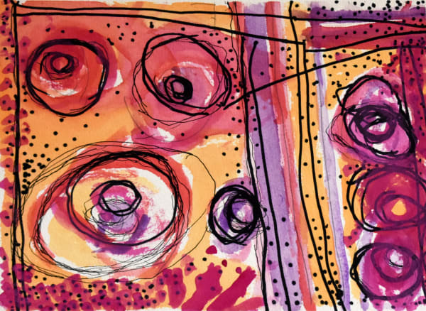 Estelle Munkanome Jilamara, 2019 Natural ochre on paper 38 x 28.5 cm