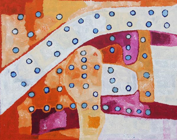 Eric Barney Mungi Kumanara Ngura ( country) acrylic on linen 122 x 152 cm