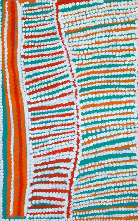 Donald Moko Ilungorr acrylic on canvas 108 x 168 cm